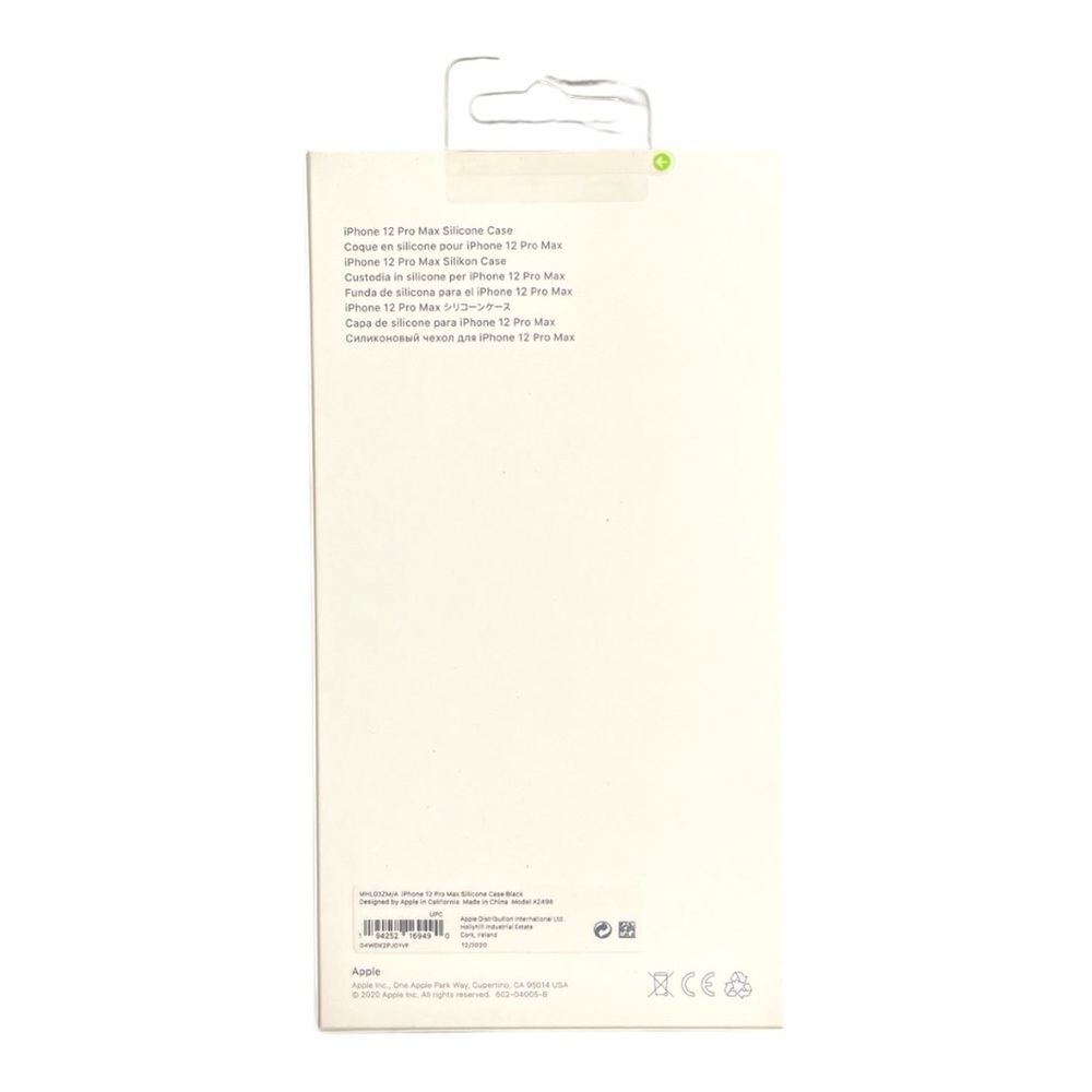 iPhone 12 Pro Max Silicone Case with MagSafe Black New Sealed Genuine Apple - Picture 2 of 2